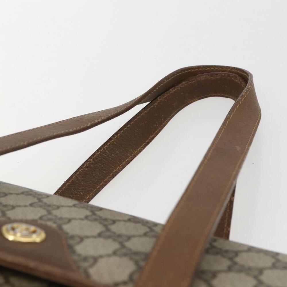 GUCCI GG Supreme Hand Bag PVC Beige Gold 116 02 080 Auth 158457 - Picture 8 of 16